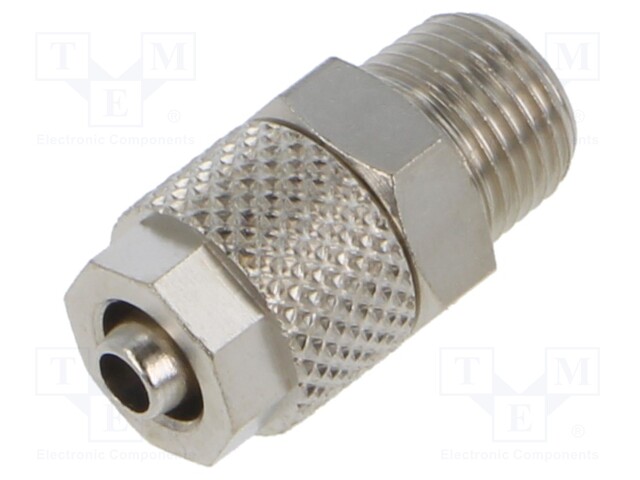 Screw-on fitting; threaded; max.15bar; nickel plated brass