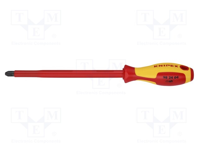 Screwdriver; insulated; Phillips; PH4; Blade length: 200mm; 1kVAC