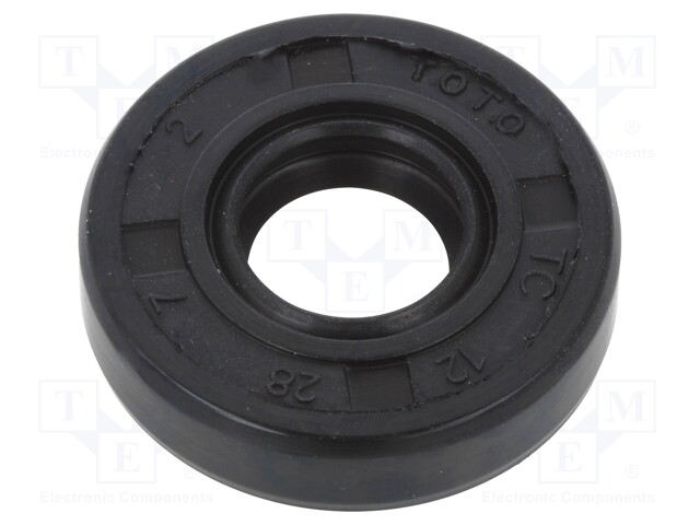 Oil seal; NBR; D: 7mm; -40÷100°C; Shore hardness: 70; Øhole: 28mm