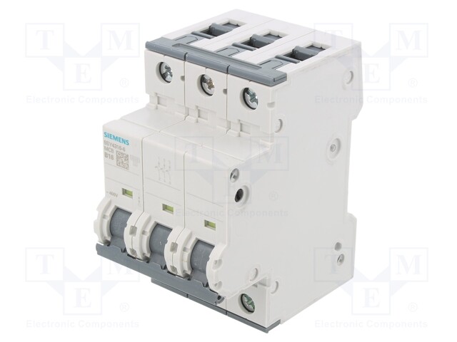 Circuit Breaker, SENTRON Series, 400 V, 72 V, 16 A, 3 Pole, 20 kA