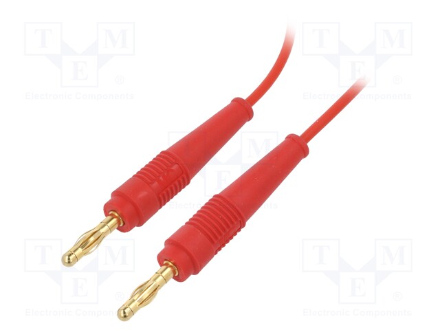 Test lead; 60VDC; 30VAC; 19A; 4mm banana plug-4mm banana plug