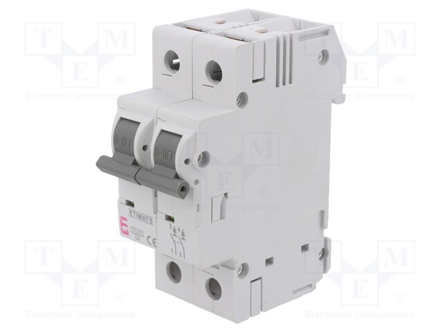 Circuit breaker; 230/400VAC; Inom: 40A; Poles: 2; DIN; Charact: C