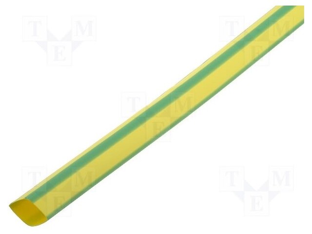 Heat shrink sleeve; glueless; 2: 1; 25.4mm; L: 1m; yellow-green
