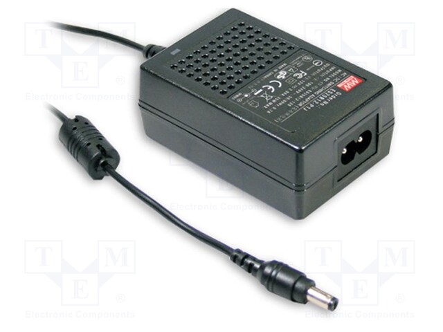 Power supply: switched-mode; 18VDC; 1A; Out: 5,5/2,1; 18W; -25÷60°C