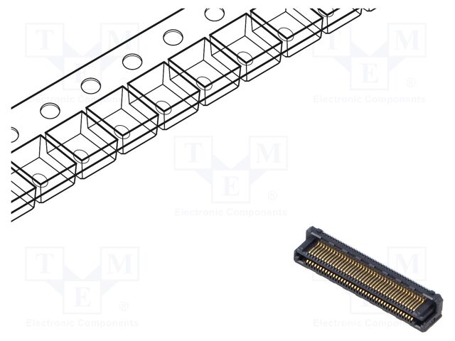 Connector: PCB to PCB; hermaphrodite; PIN: 80; 0.5mm; LSHM; SMT