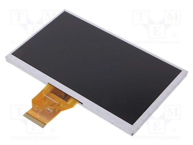 Display: TFT; 7"; 800x480; Illumin: LED; Dim: 165x100x5.5mm