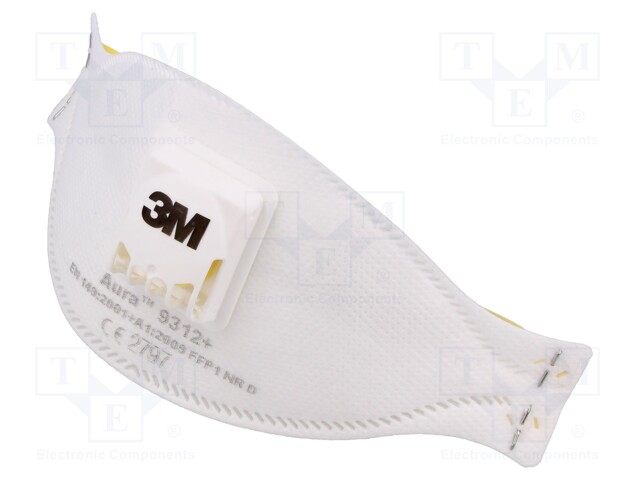 Dust respirator; FFP1; Aura™ 9312+; disposable,with valve