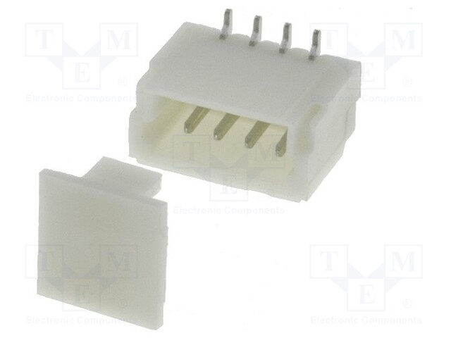 Socket; wire-board; male; 1mm; PIN: 4; SMT; 50V; 1A; tinned; 20mΩ