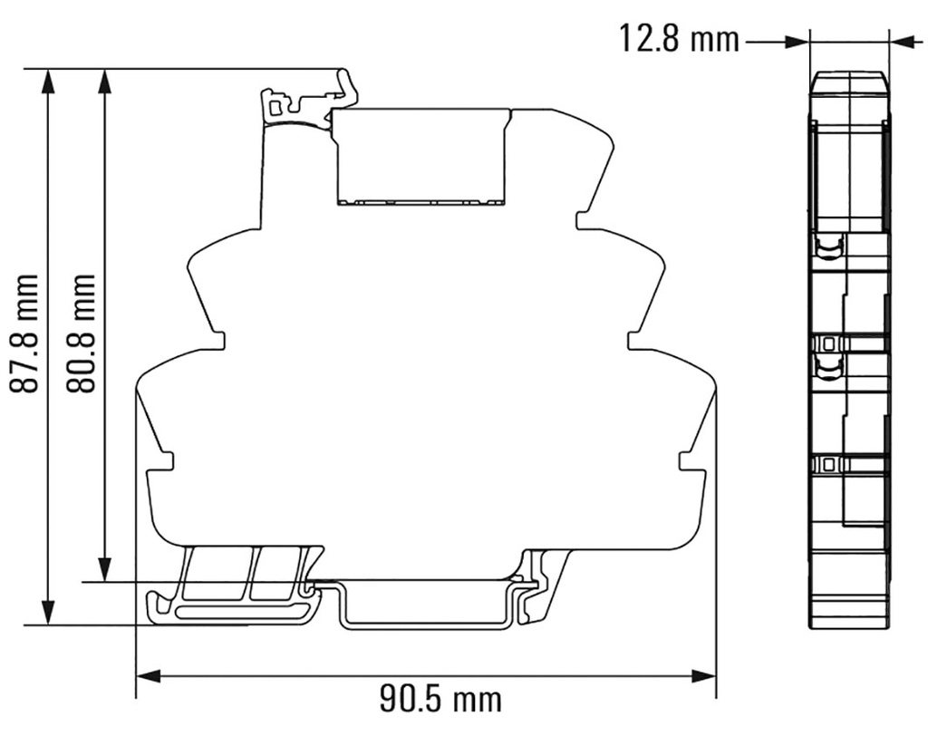 Relay: interface; SPDT; Ucntrl: 24VDC; 16A; DIN; Variant: Relay set