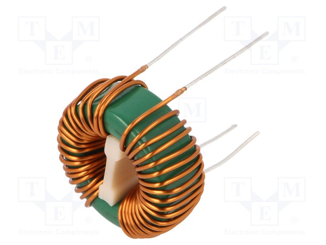 Inductor: wire; THT; 3.3mH; 7.8A; 20mΩ; 230VAC; 15x12.5mm; -20÷+50%