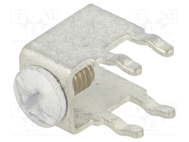 Terminal: screw terminal; THT,screw terminal; white; 7.5x5mm