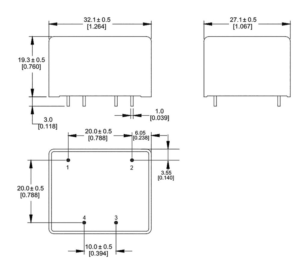 Converter: AC/DC; 5W; 85÷265VAC; Usup: 100÷370VDC; Uout: 9VDC; OUT: 1