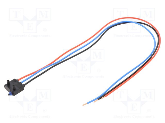 Microswitch SNAP ACTION; without lever; SPDT; 0.1A/100VAC; Pos: 2