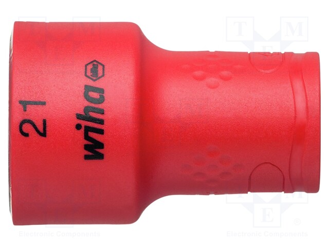 Key; hex socket,socket spanner; HEX 21mm; 3/8"; 47mm; insulated