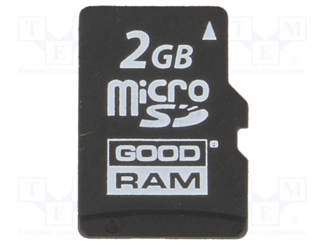 Memory card; industrial; MLC,SD Micro; 2GB; Class 2