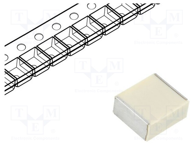 Capacitor: metallized PPS; 100nF; SMD; ±5%; 2824; -55÷125°C; 6V/μs