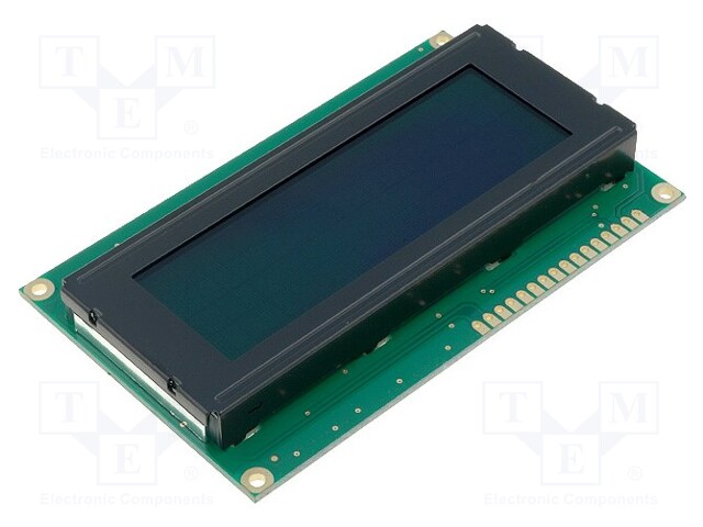 Display: LCD; alphanumeric; FSTN Negative; 20x4; dark blue; LED