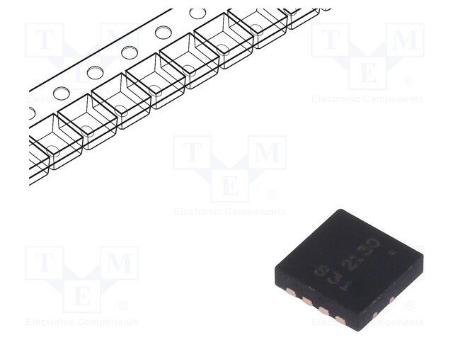 Transistor: P-MOSFET; unipolar; -30V; -7.1A; 0.9W; PowerDI®3333-8