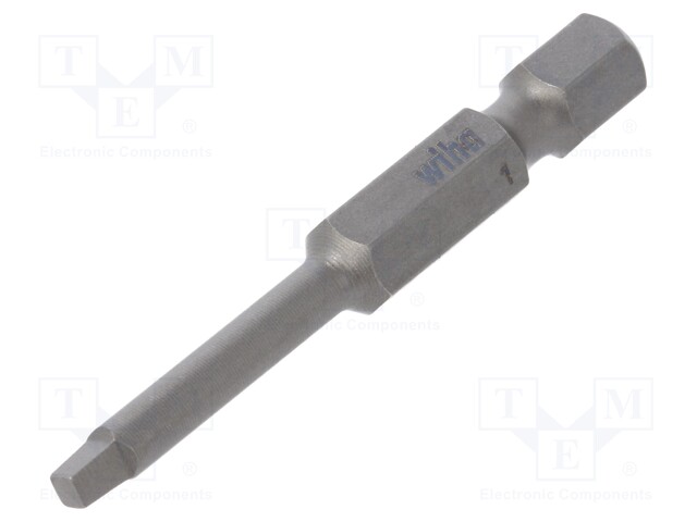 Screwdriver bit; square; #1; Overall len: 50mm