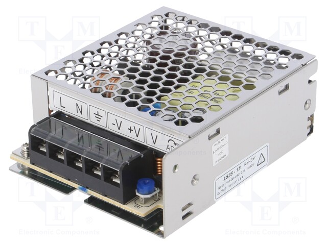 Power supply: industrial; single-channel,universal; 35W; 15VDC