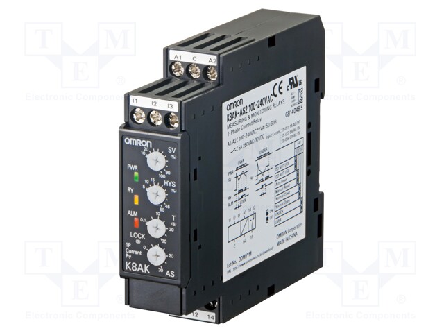 Module: current monitoring relay; AC current,DC current; DIN