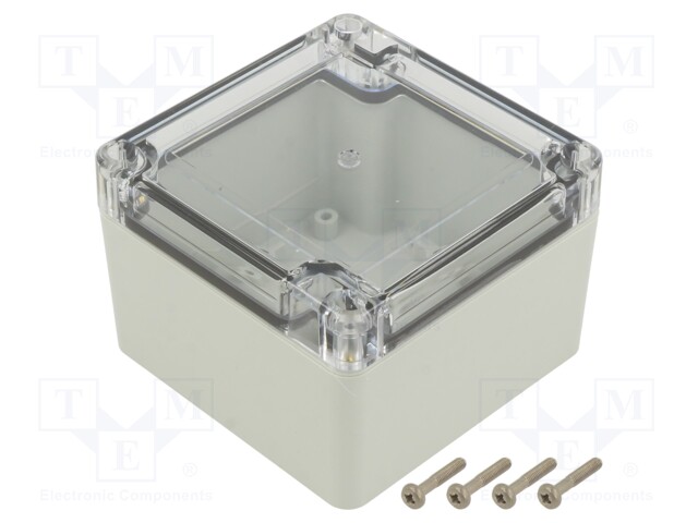 Enclosure: multipurpose; X: 90mm; Y: 90mm; Z: 60mm; ZP; polycarbonate