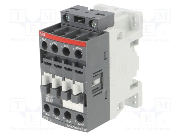 Relay Contactor, NF Series, DPST-NO, DPST-NC, 4P, 2 A, 60 W at 600 VAC, 690 VAC