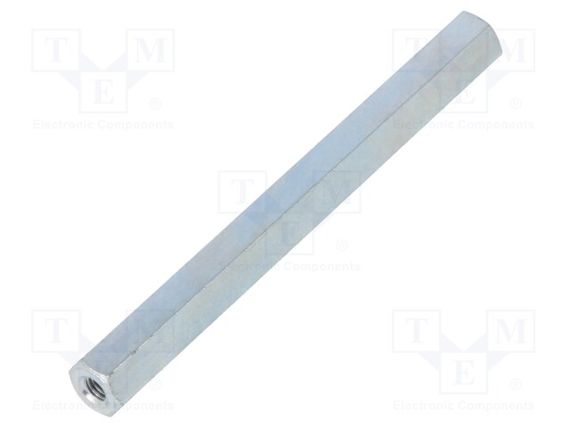 Screwed spacer sleeve; Int.thread: M3; 60mm; hexagonal; steel