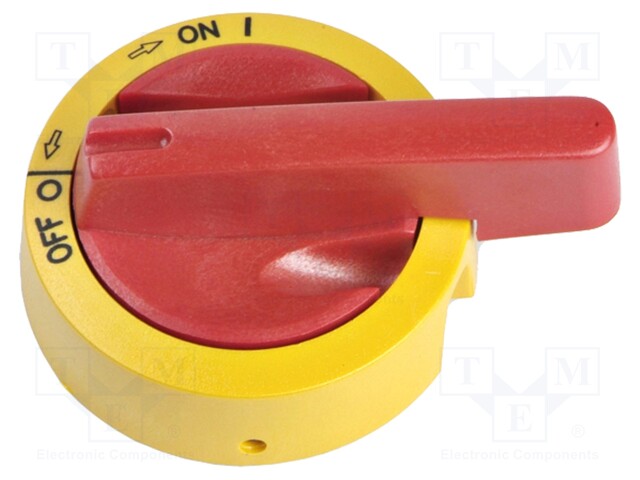 Knob; red/yellow