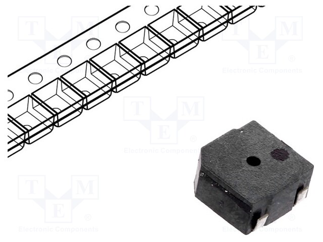 Sound transducer: elektromagnetic alarm; SMD; 4000Hz; 100mA; 12Ω