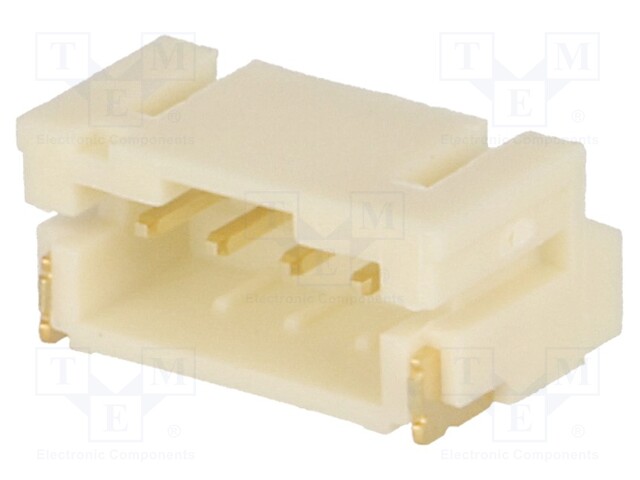 Socket; wire-board; male; 2mm; PIN: 4; SMT; 1A; tinned; -25÷85°C; 100V