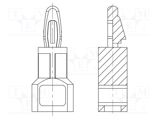 PCB distance; polyamide 66; L: 12.7mm; Colour: natural; UL94V-0