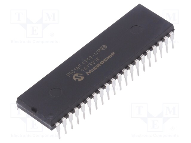 PIC microcontroller; Memory: 28kB; SRAM: 2048B; 2.3÷5.5VDC; THT