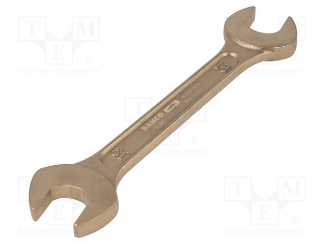 Key; spanner; 18mm,19mm; Overall len: 179mm; aluminum bronze