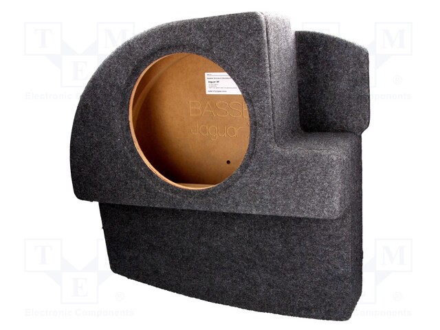 Car loudspeaker enclosure; MDF; gray melange; textil; 30l; 300mm