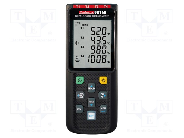 Data logger; temperature (external probe required); 290g