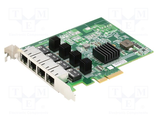 PCI Express communication card; PCI-E x4 Gen.2; RJ45 x2 PoE