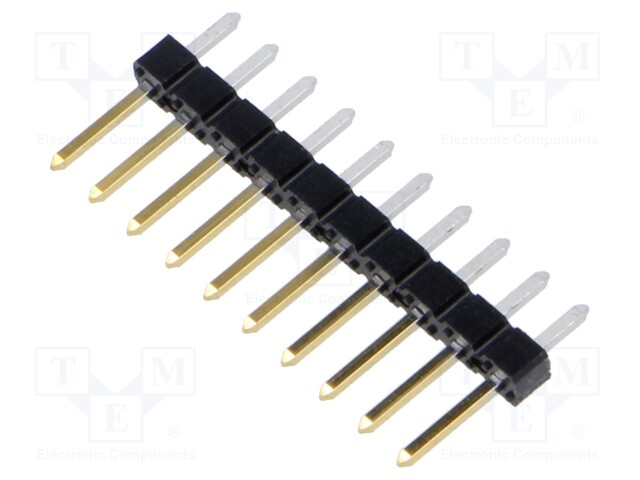 Pin header; pin strips; BERGSTIK; male; PIN: 10; straight; 2.54mm