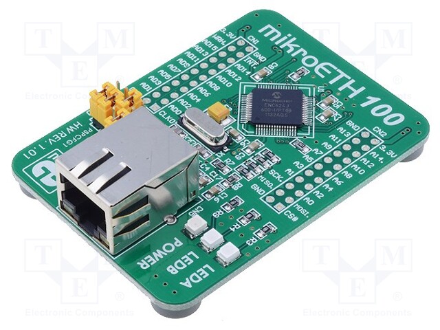 Expansion board; RJ45; Features: ETHERNETENC624J600 controller