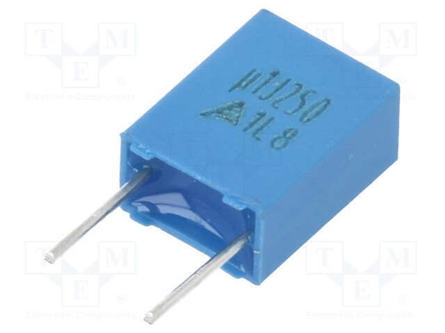 Capacitor: polyester; 100nF; 160VAC; 250VDC; Pitch: 5mm; ±5%