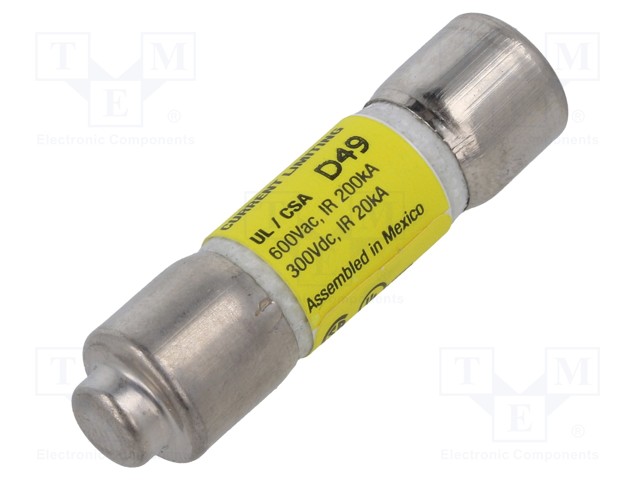 Fuse: fuse; time-lag; 20A; 600VAC; 300VDC; cylindrical,industrial