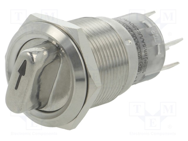 Switch: rotary; Pos: 2; SPDT; 0.5A/220VAC; 1A/24VDC; -20÷55°C; 50mΩ