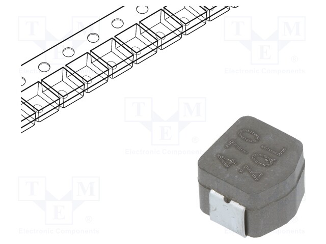 Inductor: wire; SMD; 3126; 47uH; Ioper: 2.1A; 175mΩ; -55÷155°C; ±20%