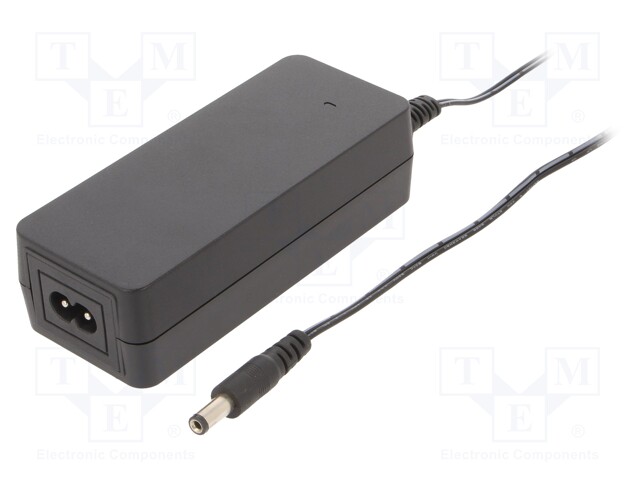 Power supply: switched-mode; 24VDC; 1.25A; Out: 5,5/2,1; 30W; 87%