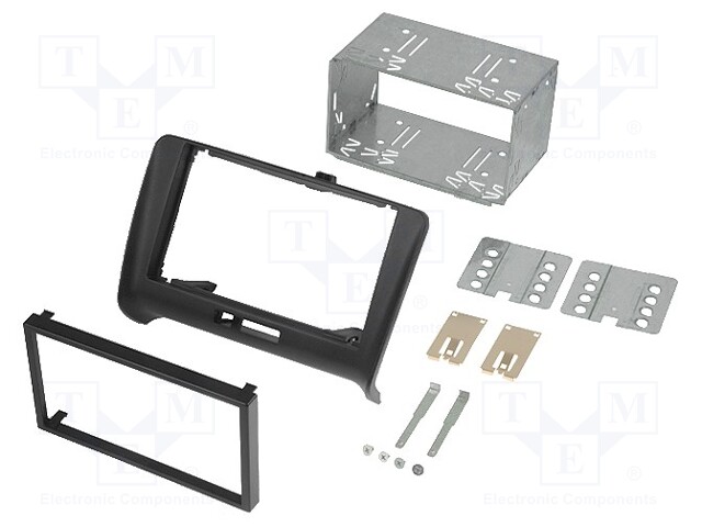 Radio mounting frame; Audi; 2 DIN; black