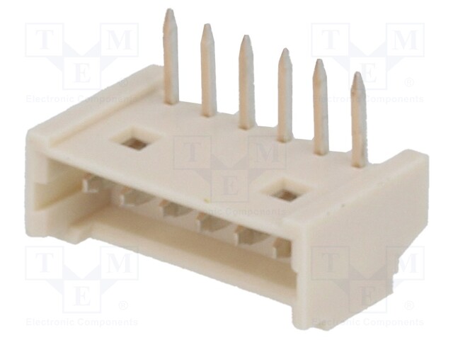 Socket; wire-board; male; PicoBlade; 1.25mm; PIN: 6; THT; 1A; tinned