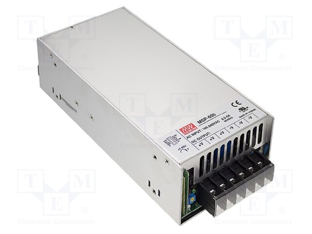 Power supply: switched-mode; modular; 645W; 15VDC; 218x105x63.5mm