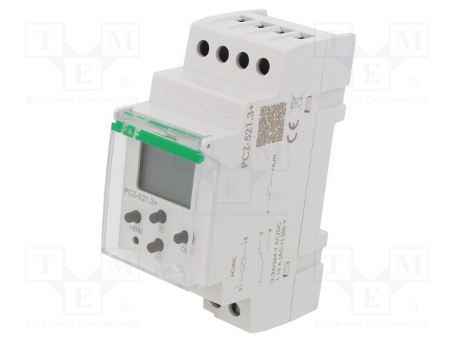 Programmable time switch; Range: 24h / 7days; SPDT; 24÷264VAC