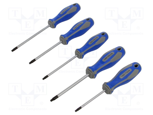 Kit: screwdrivers; Pcs: 5; Torx®