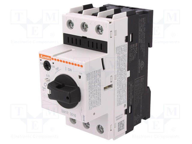 Motor breaker; 230÷690VAC; DIN; 0.1÷0.16A; IP20; Uinsul: 690V